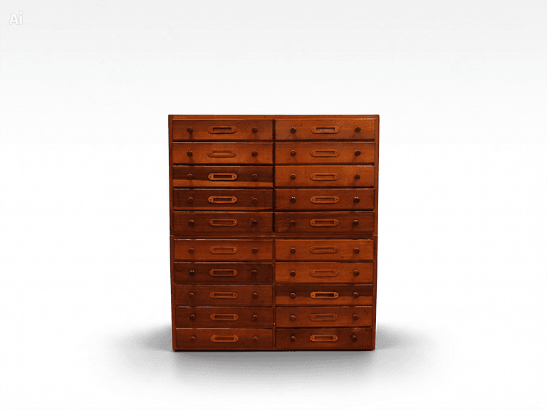 Ladekasten Vintage 20 laden 2 losse units