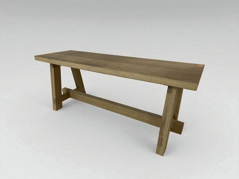 Upcycled houten bankje (hoog)